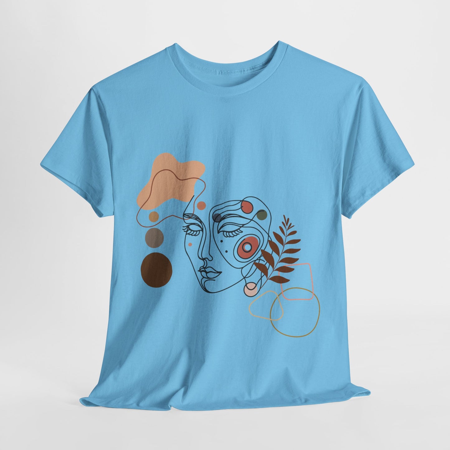 Camiseta con arte lineal bohemio – Ropa bohemia