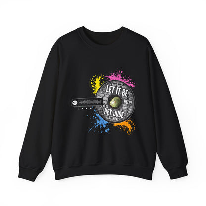 Sudadera con arte de vinilo de los Beatles vintage: código escaneable