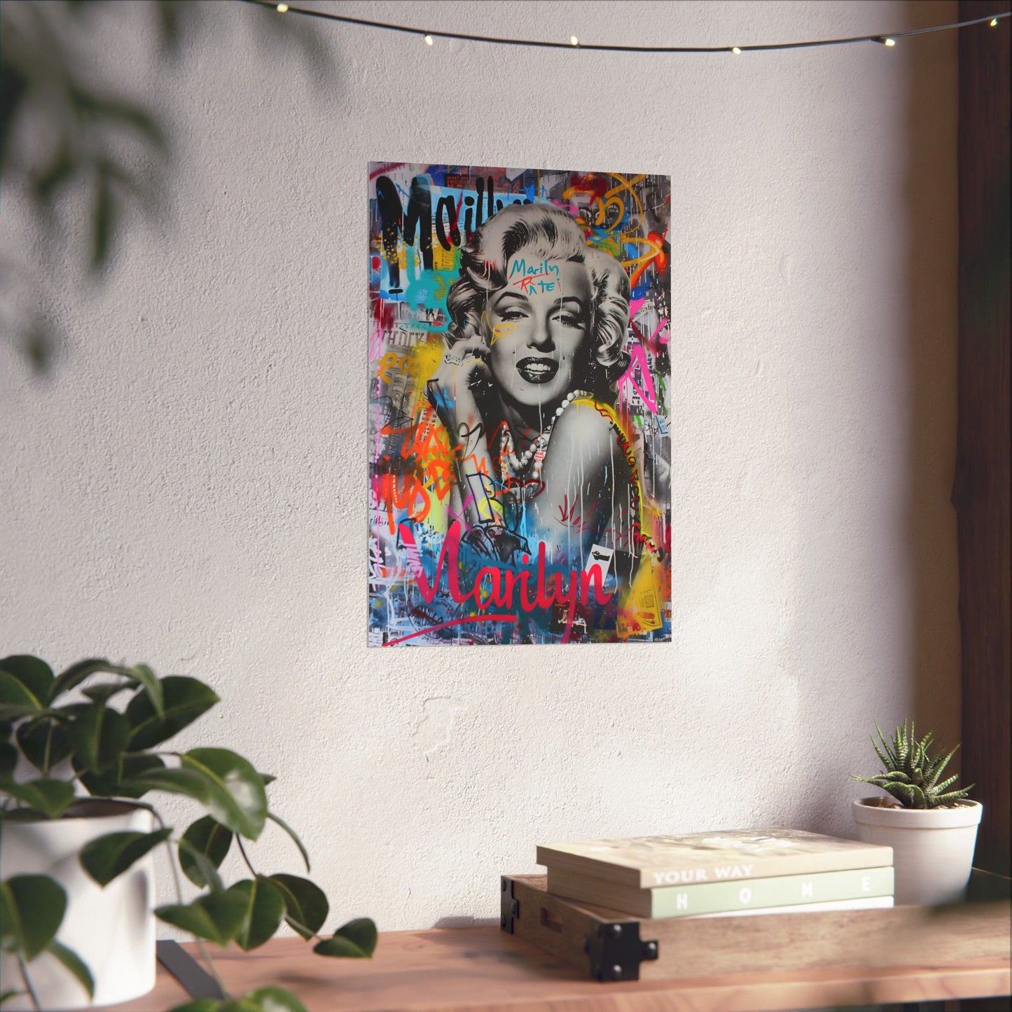 Marilyn Monroe Vertical Poster – Bold Pop Art Wall Decor