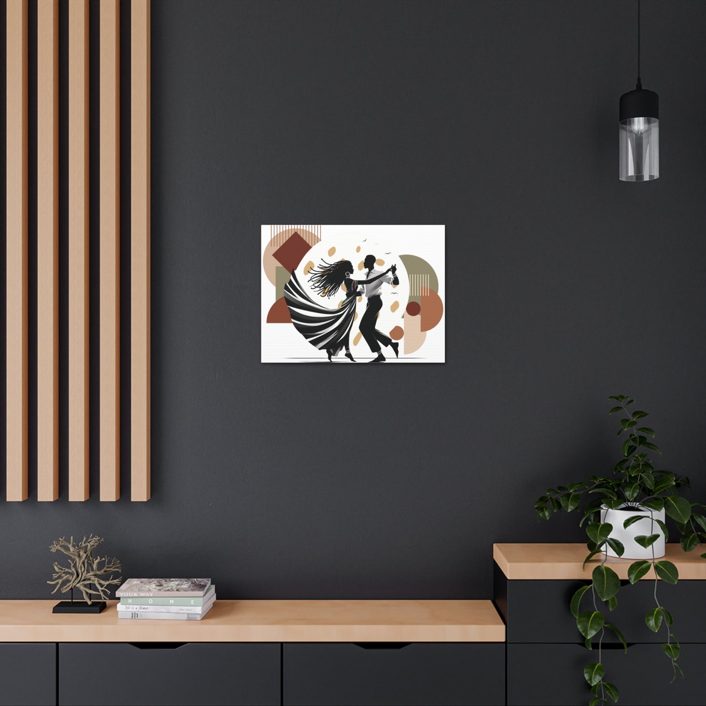 Bohemian Black Couple Canvas Print celebrating black culture with a unique bohemian flair. This high-quality canvas wall art adds creativity and inspiration to any living room, bedroom, or office, making it a perfect statement piece for art lovers and couples seeking timeless home decor.